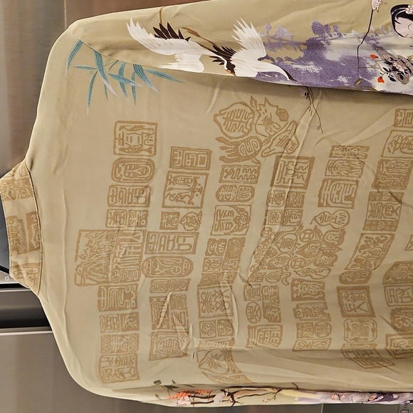 💕CITRON SANTA MONICA💕 Asian Inspired 100% Silk Blouse ~ Green Large NWOT - Picture 4 of 12